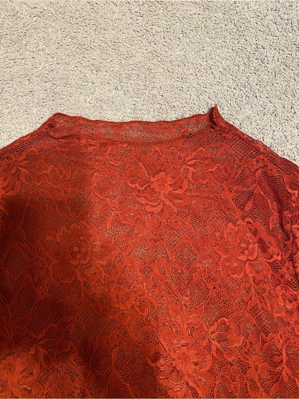 Lace top long sleeve